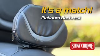 New Show Chrome Goldwing Platinum Backrest [upl. by Shayne]