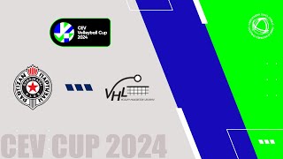 PARTIZAN BEOGRAD x VOLLEY HAASRODE LEUVEN 03  CEV CUP 2024 [upl. by Aihpledalihp]