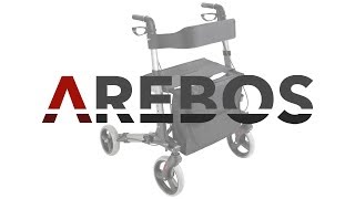 Arebos Rollator  Faltanleitung [upl. by Rennob425]