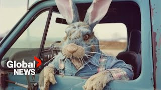 AIgenerated quotpsychopathicquot Easter Bunny causing stir in Manitoba [upl. by Mauer]