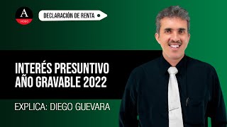 Tasa de interés presuntivo año gravable 2022 [upl. by Ylliw]