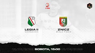 III liga Legia II Warszawa vs Znicz Biała Piska live [upl. by Anicart]