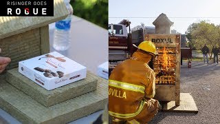 Can Rockwool Insulation protect a house from Fire [upl. by Llednav706]