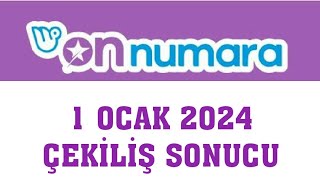 On Numara Çekiliş Sonuçları 1 Ocak 2024 [upl. by Yrnehnhoj]