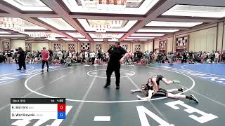 92 Lbs Quarterfinal  Kamdyn Borrero Bad Karma Wrestling Club Vs Quinton Warlikowski Journeymen [upl. by Akoyn881]