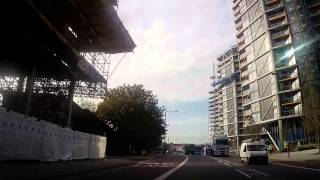 Driving in London  Vauxhall to Nine Elms [upl. by Dloraj184]