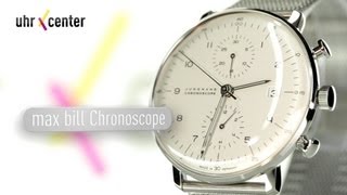 Junghans 027400344 Max Bill Chronoscope Herrenuhr [upl. by Ennaira195]