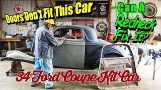 Fitting The Doors On The 34 Ford Coupe part 1 [upl. by Xeno397]