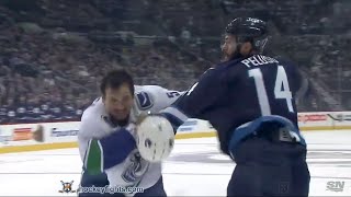 Luca Sbisa vs Anthony Peluso Nov 18 2015 [upl. by Wyler589]