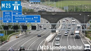 UKRoadTrips M25 London Orbital Complete Route [upl. by Noneek22]