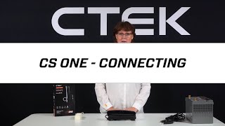 Tutorials  CTEK CS ONE  Connecting [upl. by Adiraf413]