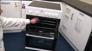 Beko ETC611W Twin Cavity 60cm Electric Cooker [upl. by Adlesirc]