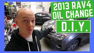 How to change Toyota RAV4 oil and filter 2013 to 2018 [upl. by Llorrad715]