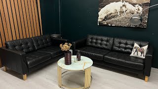 Landskrona leather sofas from Ikea bestmøbler [upl. by Etnaik]