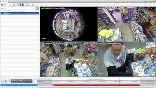 Captured by the Avigilon H4 Fisheye Camera  Retail Video Surveillance ES [upl. by Atteuqahs146]