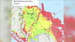 Pinellas County updates hurricane evacuation zones change affects nearly 48K households [upl. by Tore]