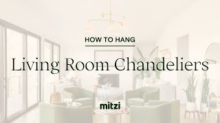 How to Install a Chandelier in a Living Room [upl. by Siravart]