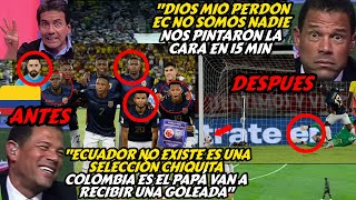 ASÍ DESPRECIABA Y MINIMIZABA TV COLOMBIA A ECU ANTES Y DESPUES D PERDER 0X1 EN ELIMINATORIA [upl. by Mcmurry]