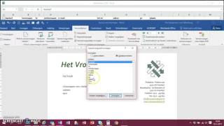 word module 8 afdruk samenvoegen brief [upl. by Mavis767]
