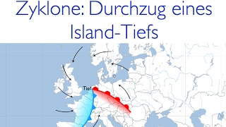 Das dynamische Tiefdruckgebiet aka die Zyklone  Der Durchlauf eines IslandTiefs in Europa [upl. by Drapehs]