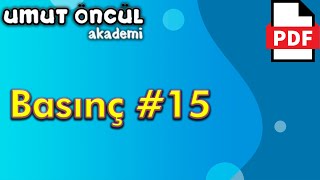 Basınç 15  Gaz Basıncı  Soru Çözümü  PDF [upl. by Jaycee]