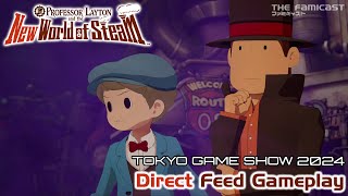 Professor Layton and the New World of Steam  TGS 2024 Switch Gameplay [upl. by Wun]