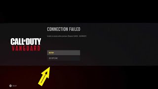 How to fix call of duty vanguard connection failed unable to access network [upl. by Pudendas613]