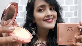 Lakme 9to5 Dual Finish Wet amp Dry Compact Review  9 to 5 One Compact 2 Flawless Finishes [upl. by Doty]