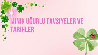 Uğurlu Tavsiyeler ve TarihlerAstrologmineolmez [upl. by Tayyebeb239]