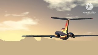 Aeroflot flight 5143 crash animation [upl. by Elleinod]