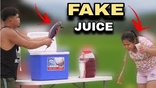 FAKE JUICE quotPUBLIC PRANKquot  Nagulat si ate sa flavor ng juice [upl. by Baxie929]