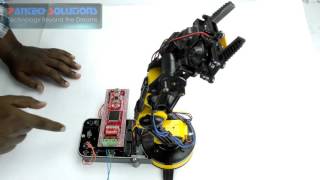 FPGA Based Robotic Arm Controller Using SPARTAN 3AN Stick Board [upl. by Nowd]