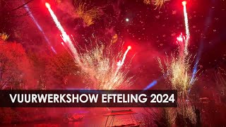 Nieuwjaar 2024 in de Efteling vuurwerk Aquanura silent disco en Pardoes [upl. by Arrec]