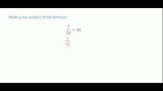 CSEC Maths  Changing the subject of the formula [upl. by Uria]