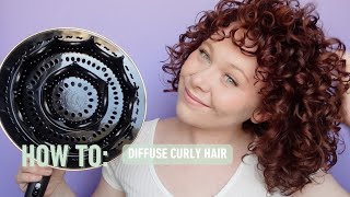 How to Diffuse Curly Hair  Hover Diffusing  Curlsmith [upl. by Sidwel29]