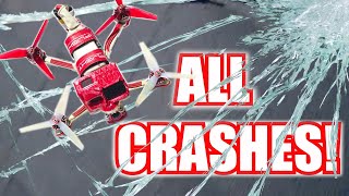 FPV drone crash compilation [upl. by Ailito]