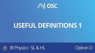 Useful astrophysics definitions 1 IB Physics SLHL [upl. by Haisoj180]