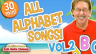 All ALPHABET Songs Vol 2  30 Minutes of Alphabet Songs for Kids  Jack Hartmann [upl. by Amilas]