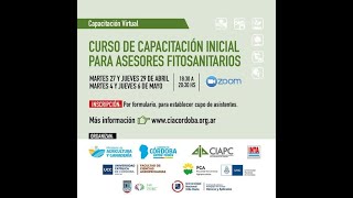 CURSO INICIAL ASESORES FITOSANITARIOS  29042021 [upl. by Lyrred]