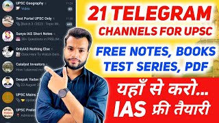 UPSC Preparation Telegram Channel 🔥 Best Telegram Channel for UPSC Notes Books Material [upl. by Enyrhtak]