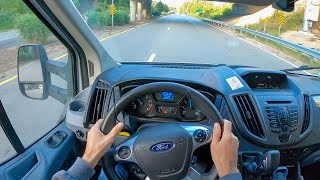 2018 Ford Transit 350HD Box Truck  POV Test Drive by Tedward Binaural Audio [upl. by Sirotek]