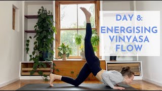 Energising Yoga Flow  Day 8 YOGA CHALLENGE [upl. by Lauber]