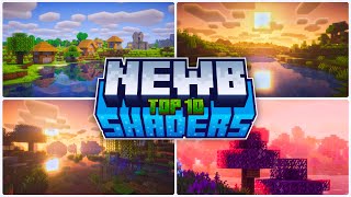 Top 10  New Newb Shaders For Minecraft Pe 12130  Shaders For Mcpe 121  for Low amp Device [upl. by Claudell161]