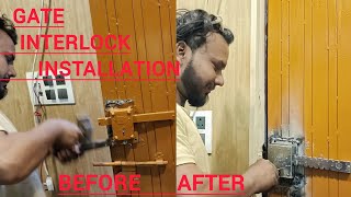 Door Interlock Fitting How To Gate Interlock Installation [upl. by Saleem]