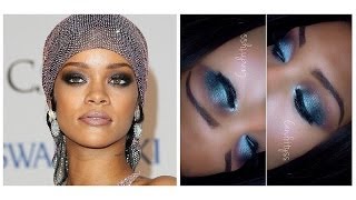 Maquillage de célébrités Rihanna Makeup Tutorial CFDA 2014 Awards [upl. by Kamp]