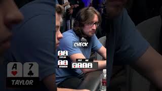 Can you BELIEVE he thought BLUFFING Doyle was a good idea shorts poker [upl. by Darton]