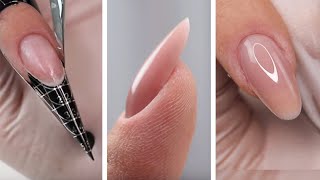 PRZEDŁUŻANIE PAZNOKCI ŻELEM krok po kroku  podkładanie formy  GEL NAILS step by step [upl. by Odrarebe]