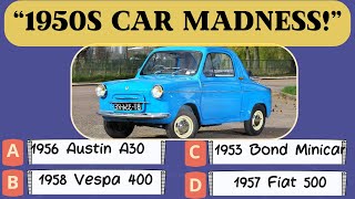 Can You Guess These HILARIOUS 1950s Classic Cars Only True Fans Will Know ClassicCars RetroQuiz [upl. by Assilak737]