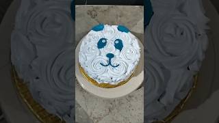 Teddy Bear Cake teddybear themecake birthdaycake youtubeshorts semifondantcake [upl. by Maudie]