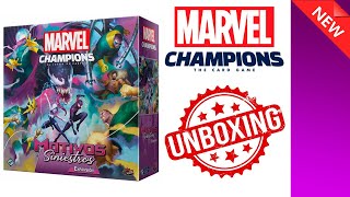 MARVEL CHAMPIONS  Unboxing Motivos Siniestros [upl. by Wendeline]